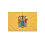 Drapeau du New Jersey format S en polyester avec dix œillets