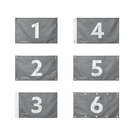 Drapeau new jersey polyester résistant œillets à gauche