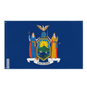 Drapeau new york polyester résistant œillets à gauche