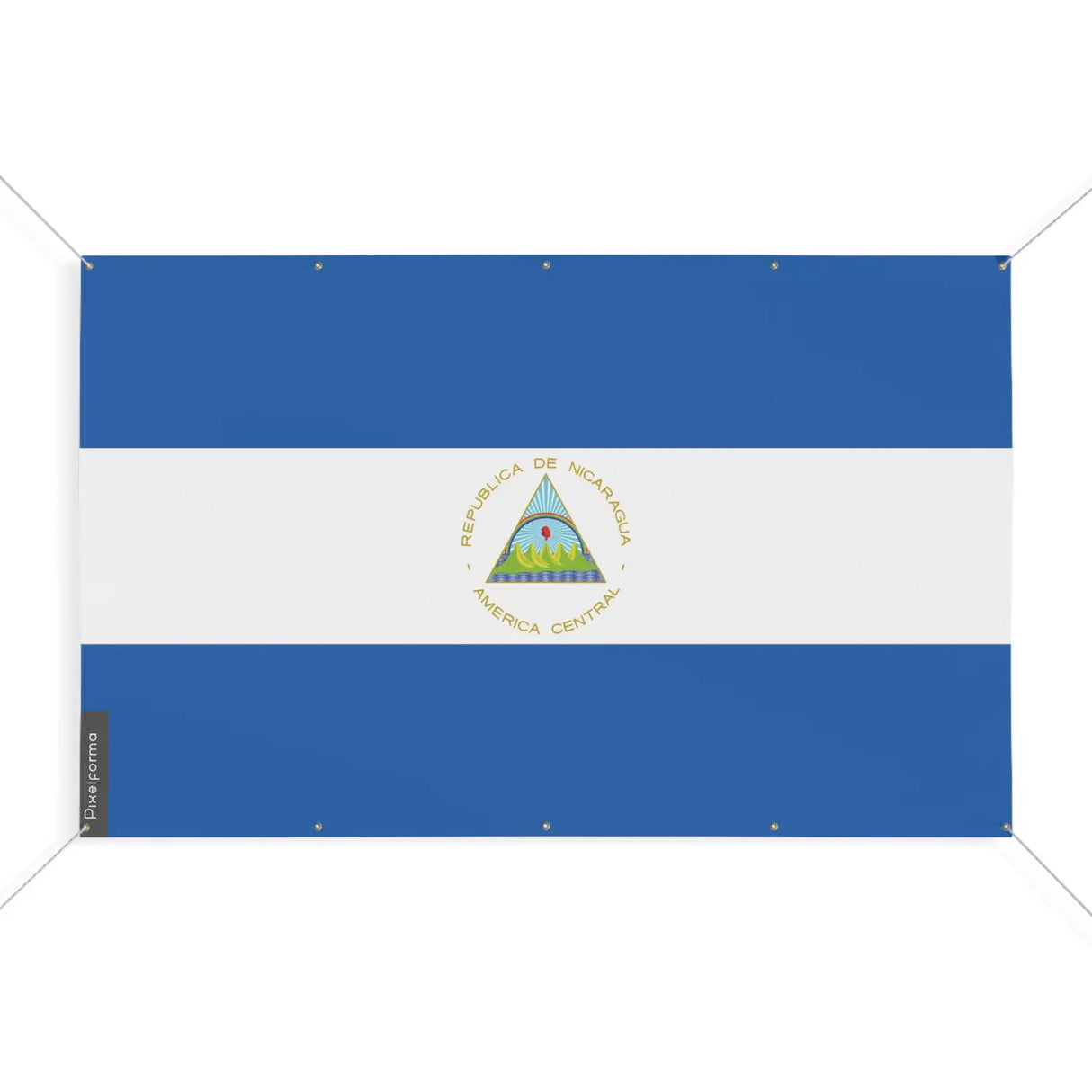 Drapeau nicaragua 10 oeillets en plusieurs tailles (s) - pixelforma