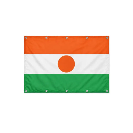 Drapeau du Niger format S en polyester avec dix œillets