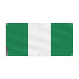 Drapeau nigeria polyester résistant six œillets usage extérieur