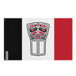 Drapeau nisga’a polyester résistant avec œillets à gauche