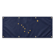 Drapeau noir polyester résistant usage extérieur intempéries