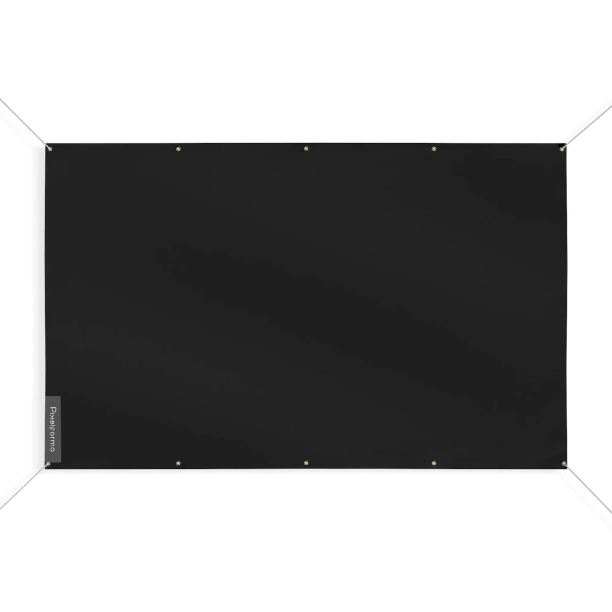 Drapeau noir polyester résistant aux intempéries