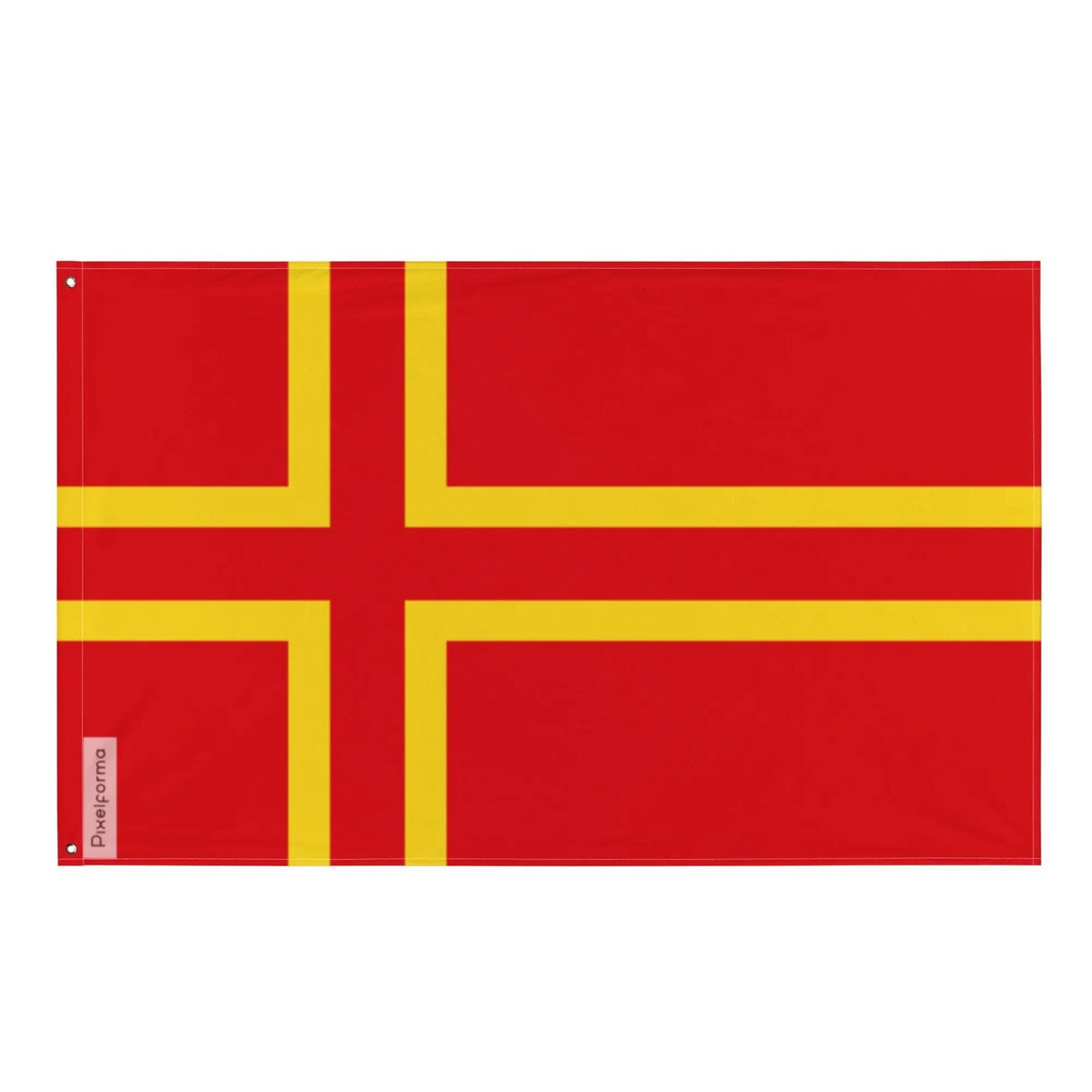 Drapeau normandie polyester résistant avec œillets à gauche