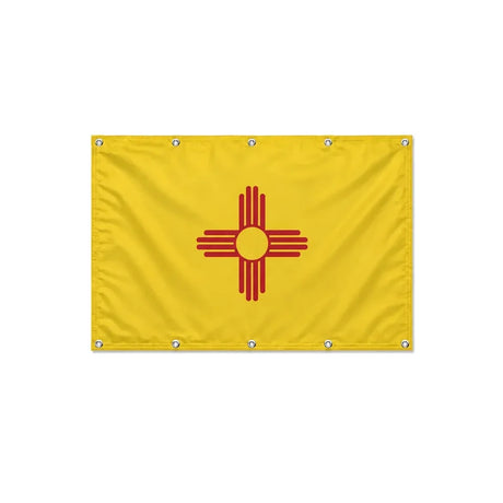 Drapeau du Nouveau-Mexique format S en polyester avec dix œillets