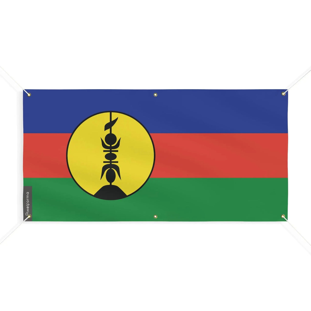 Drapeau nouvelle-calédonie polyester résistant avec œillets
