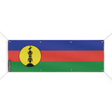 Drapeau nouvelle-calédonie polyester résistant œillets