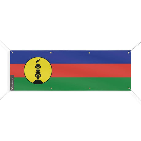 Drapeau nouvelle-calédonie polyester résistant œillets