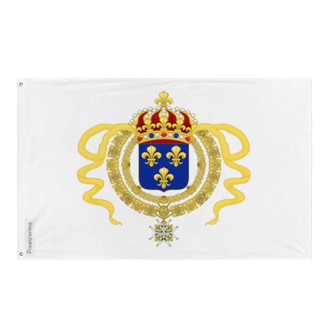 Drapeau nouvelle-france polyester résistant œillets à gauche