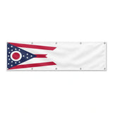 Drapeau de l'Ohio grand format XL en polyester avec dix œillets