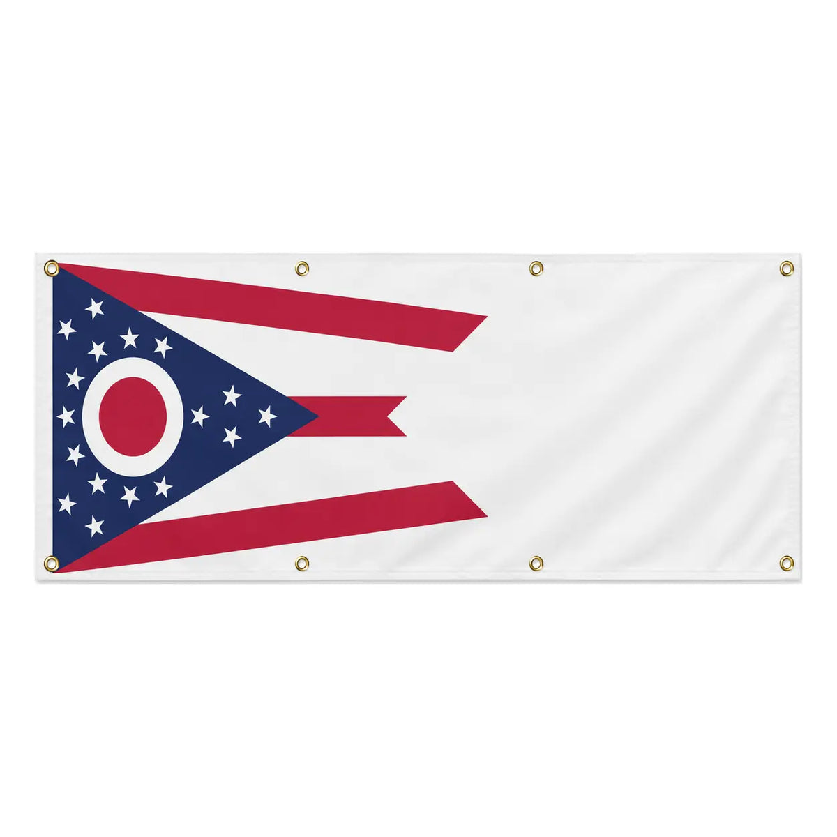 Drapeau ohio polyester résistant aux intempéries 8 œillets