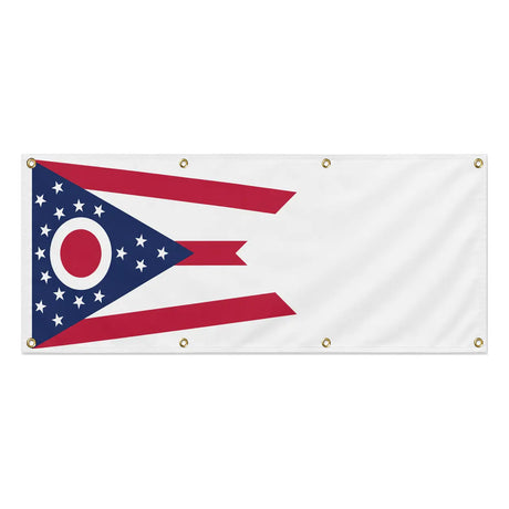 Drapeau ohio polyester résistant aux intempéries 8 œillets