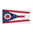 Drapeau ohio polyester résistant aux intempéries œillets
