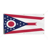 Drapeau ohio polyester résistant aux intempéries œillets