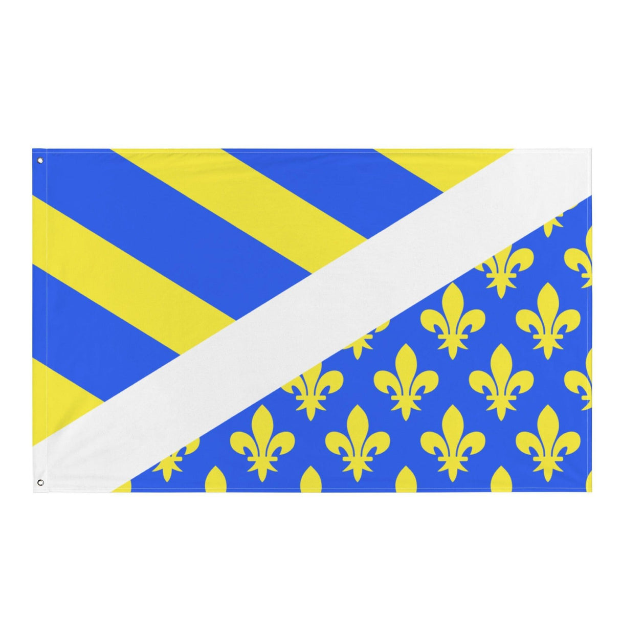 Drapeau Oise en plusieurs tailles 100 % polyester Imprimer avec Double ourlet - Pixelforma 