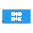 Drapeau opep polyester résistant aux intempéries œillets