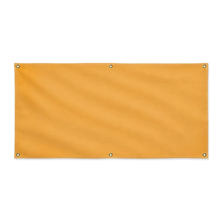 Drapeau orange clair en polyester résistant avec œillets