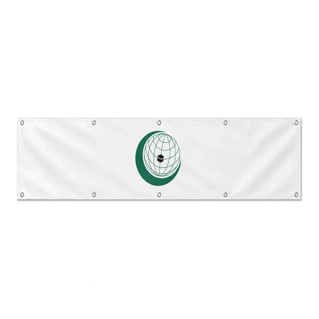 Drapeau de l'Organisation de la coopération islamique grand format XL en polyester avec dix œillets