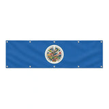 Drapeau de l'Organisation des États américains grand format XL en polyester avec dix œillets