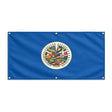 Drapeau organisation états américains polyester œillets robustes