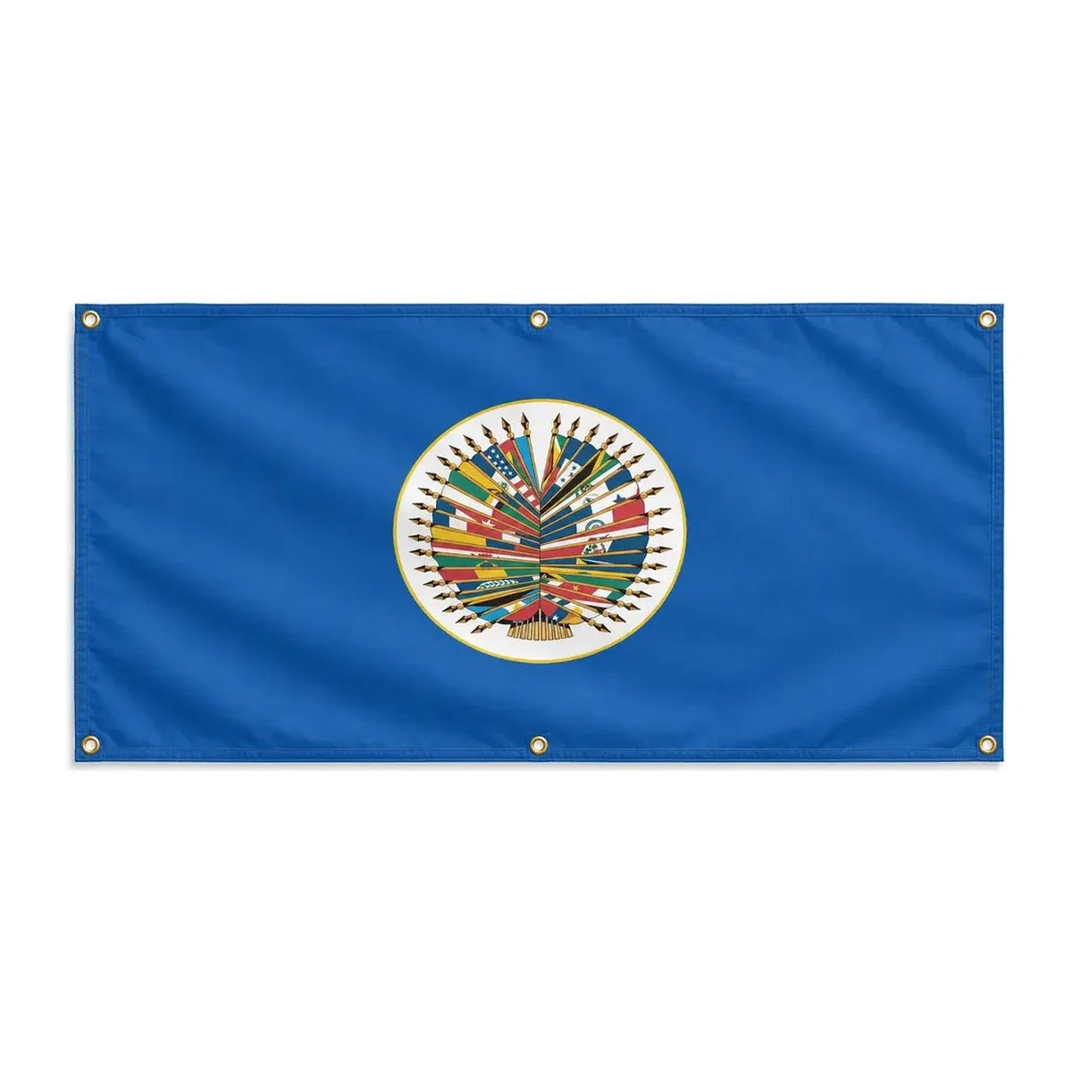 Drapeau organisation états américains polyester œillets robustes