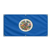 Drapeau organisation états américains polyester œillets robustes