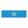 Drapeau de l'Organisation des Nations unies grand format XL en polyester avec dix œillets