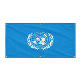 Drapeau organisation nations unies polyester résistant intempéries