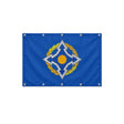 Drapeau de l'Organisation du traité de sécurité collective format S en polyester avec dix œillets