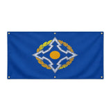 Drapeau organisation traité sécurité polyester résistant