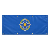 Drapeau organisation sécurité collective polyester résistant