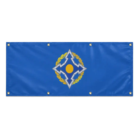 Drapeau organisation sécurité collective polyester résistant