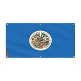 Drapeau organisation états américains polyester œillets robustes