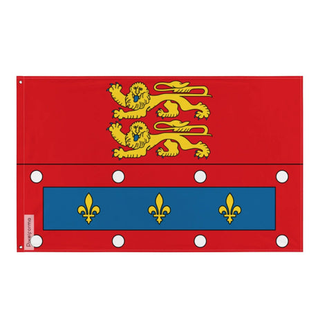 Drapeau orne polyester résistant double ourlet œillets