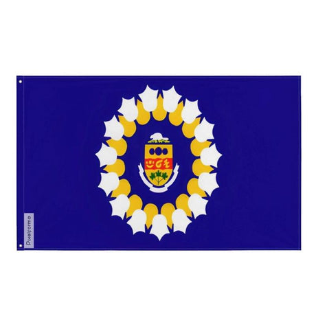 Drapeau Oshawa en plusieurs tailles 100 % polyester Imprimer avec Double ourlet - Pixelforma