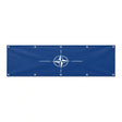 Drapeau de l'OTAN grand format XL en polyester avec dix œillets