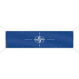 Drapeau otan polyester résistant aux intempéries multiple œillets