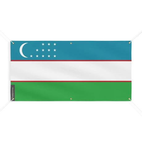 Drapeau ouzbékistan polyester résistant aux intempéries