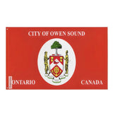 Drapeau owen sound plusieurs tailles en polyester - pixelforma