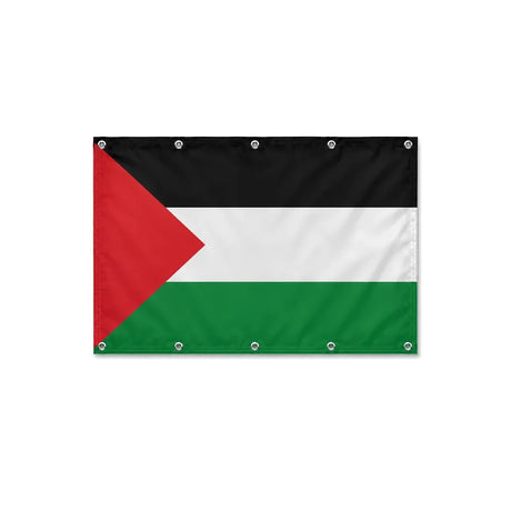 Drapeau de la Palestine format S en polyester avec dix œillets