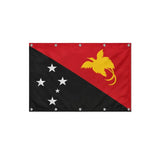 Drapeau de la Papouasie-Nouvelle-Guinée format S en polyester avec dix œillets