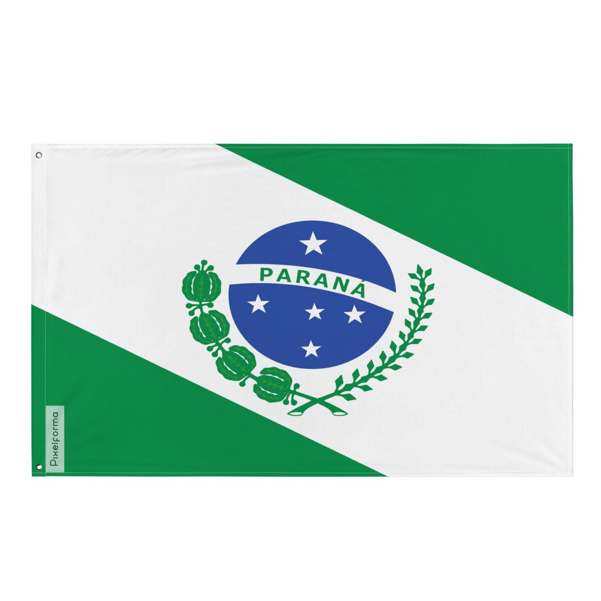 Drapeau Paraná en plusieurs tailles 100 % polyester Imprimer avec Double ourlet - Pixelforma