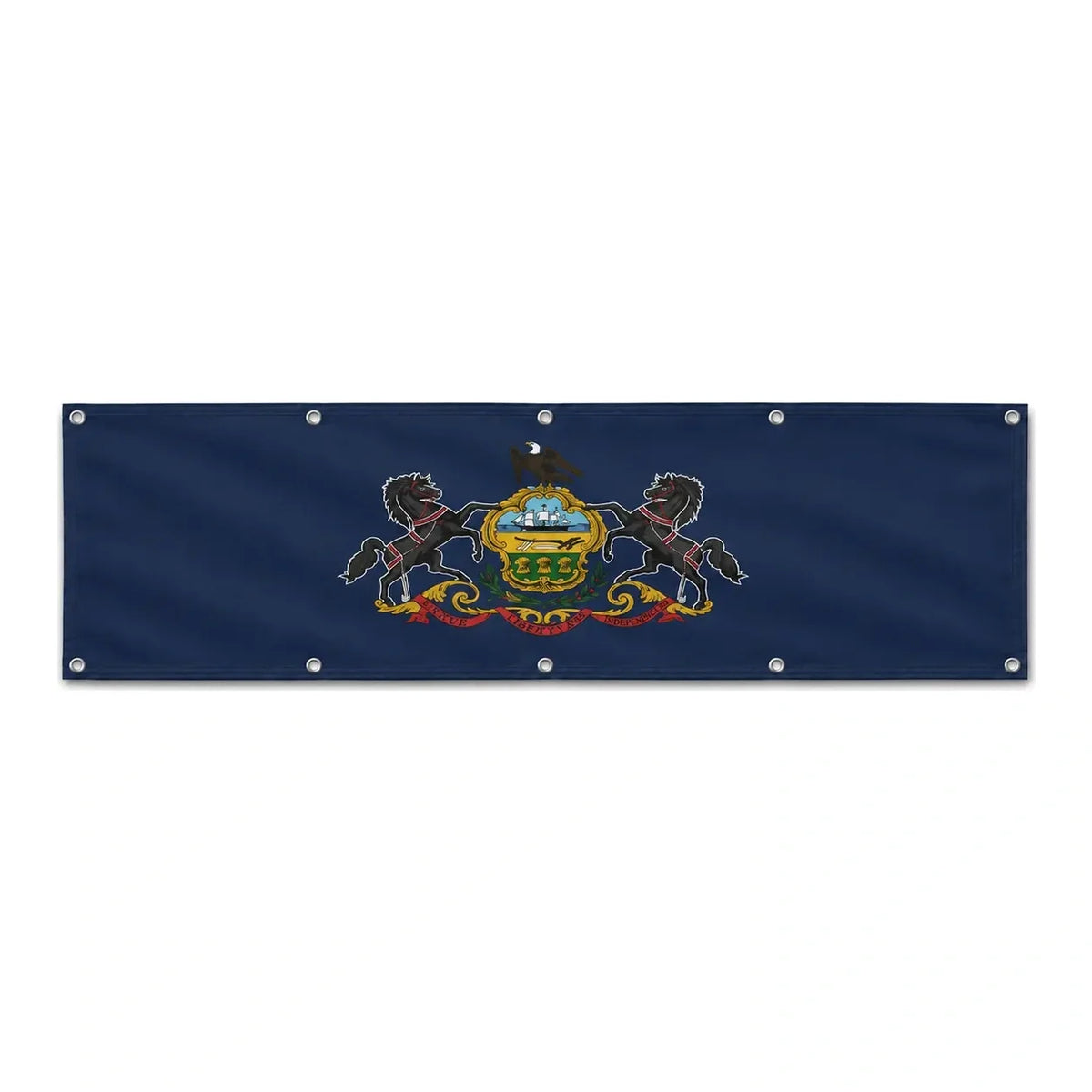 Drapeau de la Pennsylvanie grand format XL en polyester avec dix œillets