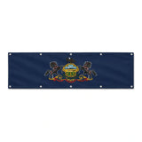 Drapeau de la Pennsylvanie grand format XL en polyester avec dix œillets