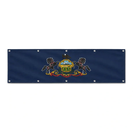 Drapeau de la Pennsylvanie grand format XL en polyester avec dix œillets