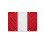 Drapeau du Pérou format S en polyester avec dix œillets
