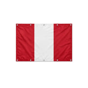 Drapeau du Pérou format S en polyester avec dix œillets