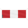 Drapeau pérou en polyester résistant avec 8 œillets